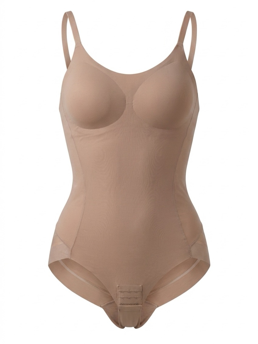 Women’s Seamless Nude Shaping Bodysuit Padded Bra Size XXL